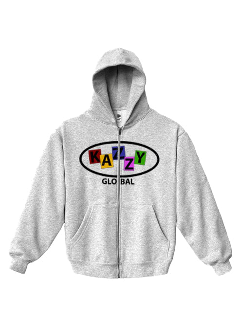 Zip hoodie letter soup